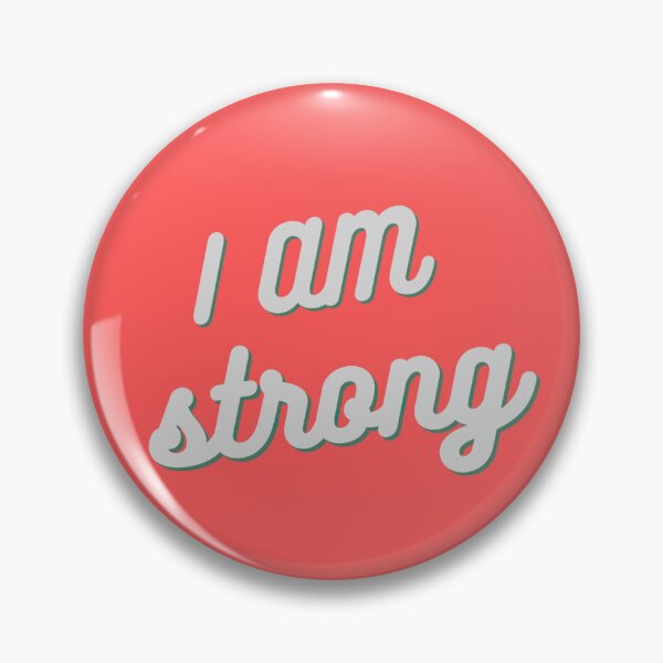 Item preview, I am strong - sticker - peach designed and sold by marieclare92.
