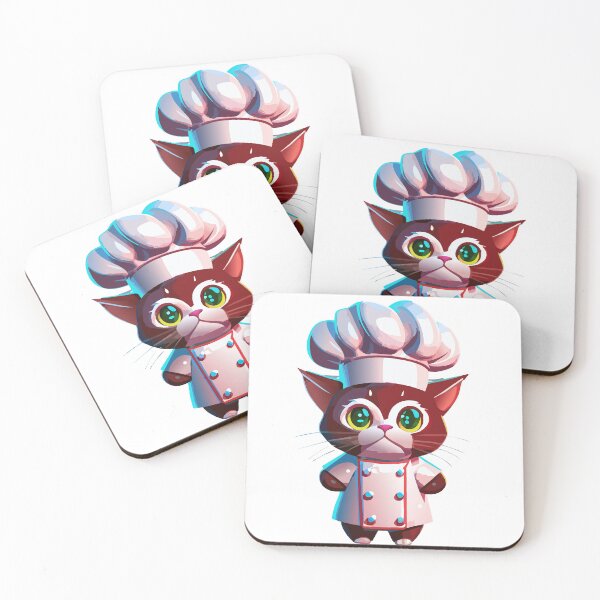 Item preview, Cat Chef Cartoon designed and sold by CekDesigns.