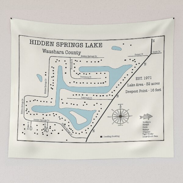Item preview, Hidden Springs Lake WI Waushara County designed and sold by Jean Plout.