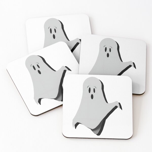 Item preview, Gray Ghost With Shadow, Narrow Version, by Zeesdesign on Redbubble designed and sold by ZEESDESIGN.
