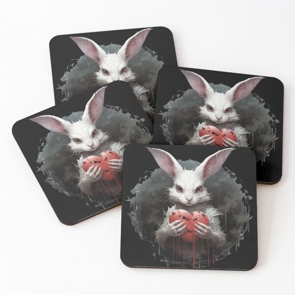 Item preview, Fluffy Bunny Horror Dark Valentine designed and sold by Nightarcade.
