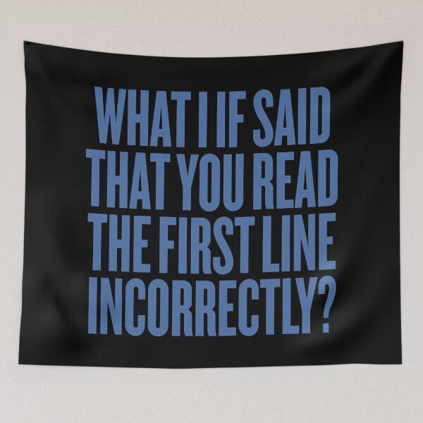 Item preview, What I if said that you read the first line incorrectly? v.6 designed and sold by x1brett.