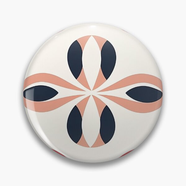 Item preview, Light beige tile with red, light pink and black seamless pattern designed and sold by exitbird.