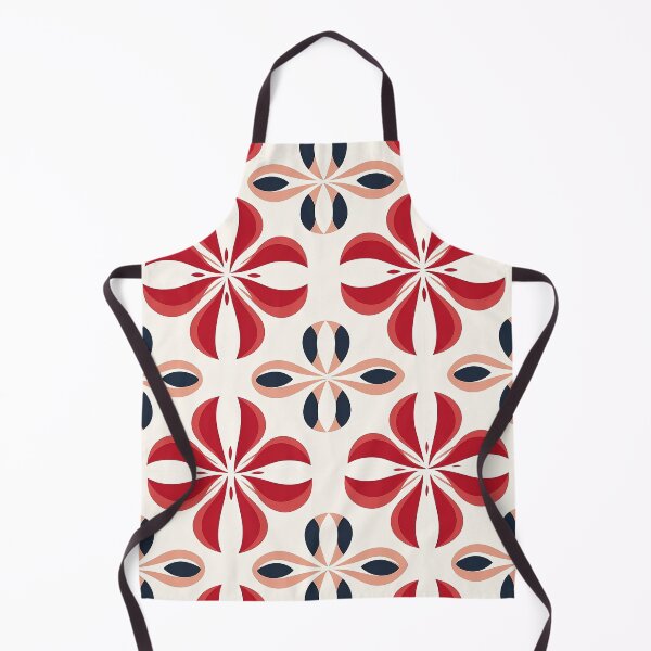 Aperçu de l'œuvre Carrelage beige clair avec motif sans couture rouge, rose clair et noir créée et vendue par exitbird.