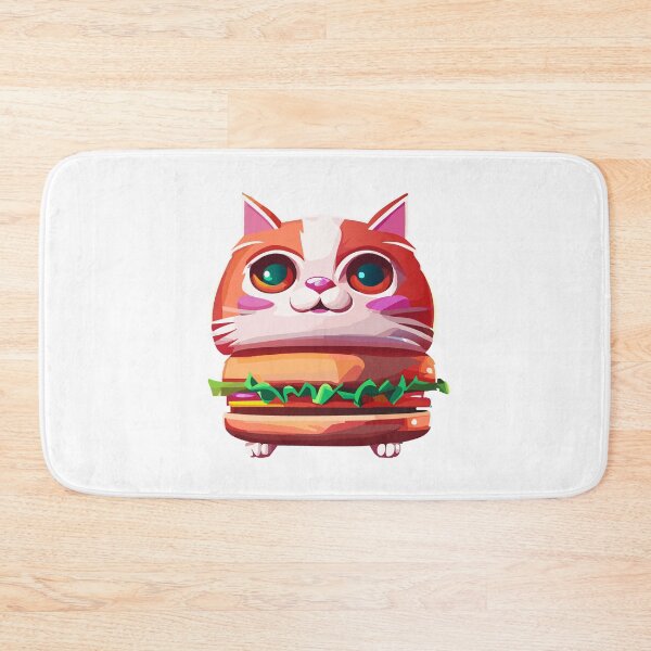 Item preview, Cat Hamburger Cartoon designed and sold by CekDesigns.