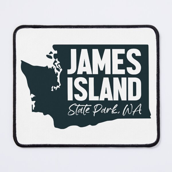Item preview, James Island State Park Washington Map designed and sold by bivenart.