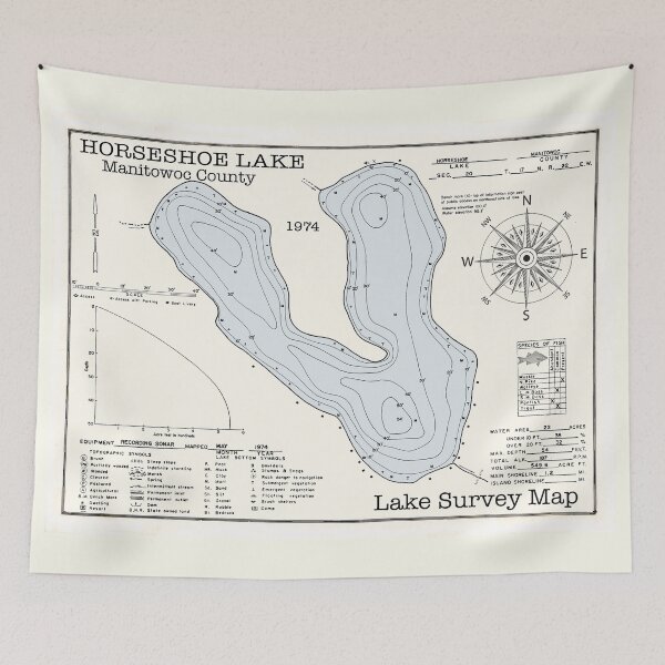 Item preview, Horseshoe Lake WI Manitowoc County designed and sold by Jean Plout.