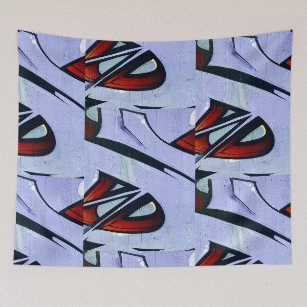 Item preview, Graffiti wall art purple wall art  designed and sold by Tropical Blood.
