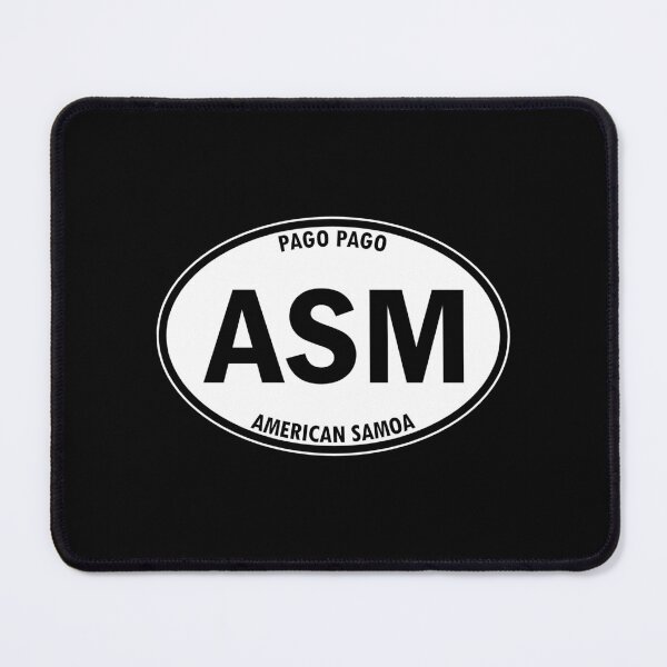 Item preview, ASM - American Samoa - Pago Pago - Country and Territory Oval Travel Bumper Sticker for your Car or Luggage.  designed and sold by BBTravels.