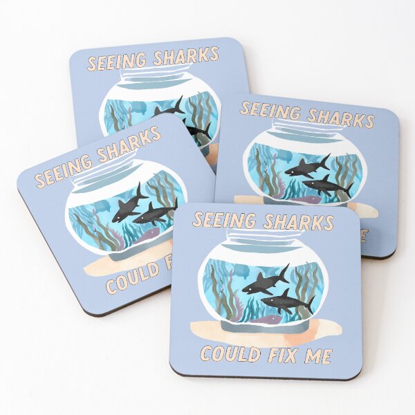 Item preview, Seeing Sharks Could Fix Me designed and sold by goblinbabe.