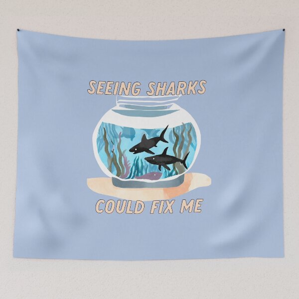 Item preview, Seeing Sharks Could Fix Me designed and sold by goblinbabe.