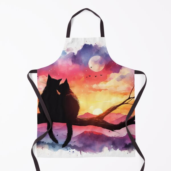 Item preview, Cat in colorful sky designed and sold by Helleradi.