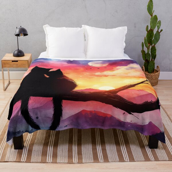 Item preview, Cat in colorful sky designed and sold by Helleradi.