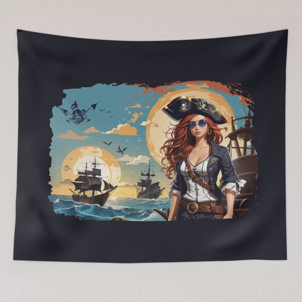 Item preview, Modern Pirate Girl designed and sold by Becooldesing.