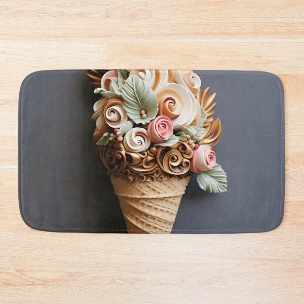 Item preview, Intricate detailed paper ice cream cone floral cornucopia designed and sold by dcrc.