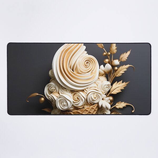 Item preview, Intricate detailed paper ice cream cone floral cornucopia designed and sold by dcrc.