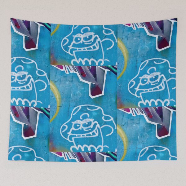 Item preview, Graffiti urban art wall art face  designed and sold by Tropical Blood.