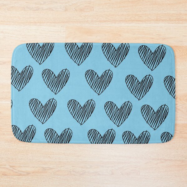 Item preview, Powder Blue Harts Pattern. designed and sold by ARichArts.