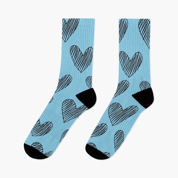 Item preview, Powder Blue Harts Pattern. designed and sold by ARichArts.
