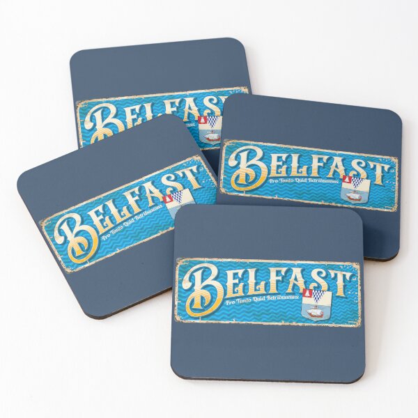 Item preview, BELFAST Northern Ireland Flag Sticker UK Sticker T-Shirt 01 designed and sold by LocationInks.