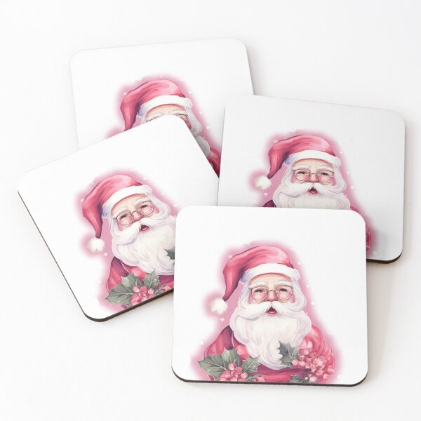 Item preview, Vintage retro pink cute Santa Claus  designed and sold by OliveAndSnow.