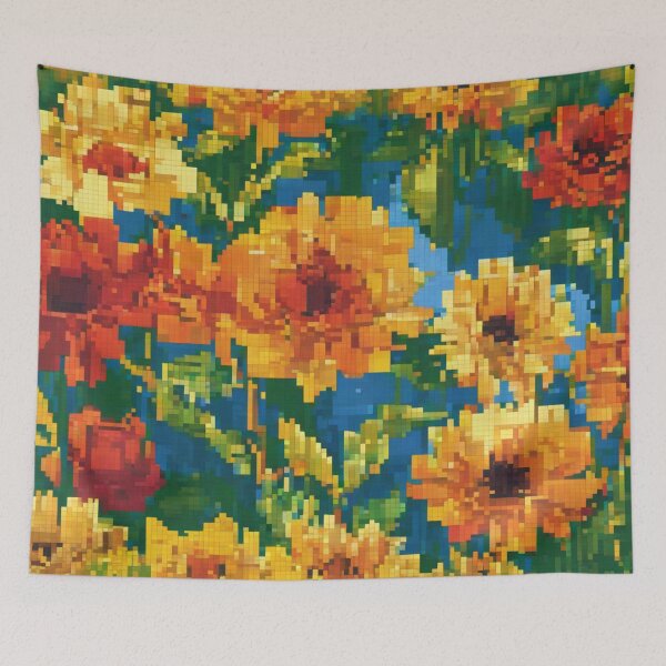 Item preview,  Flowers to the Pixel; Sunflowers designed and sold by impactartanime.