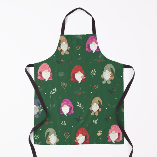 Item preview, Cute Green Christmas Colorful Gnomes designed and sold by NdesignTrend.
