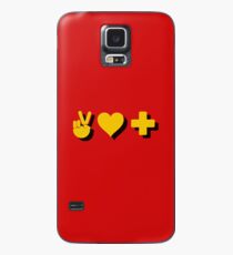 Frieden, Liebe & Positivität - Logik-Zitat Hülle & Klebefolie für Samsung Galaxy