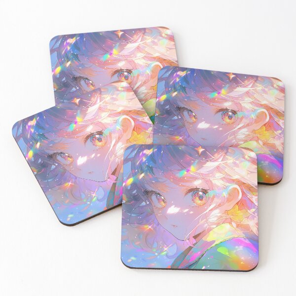 Item preview, Beautiful Bright Rainbow Light Anime Girl designed and sold by bubblegoth.