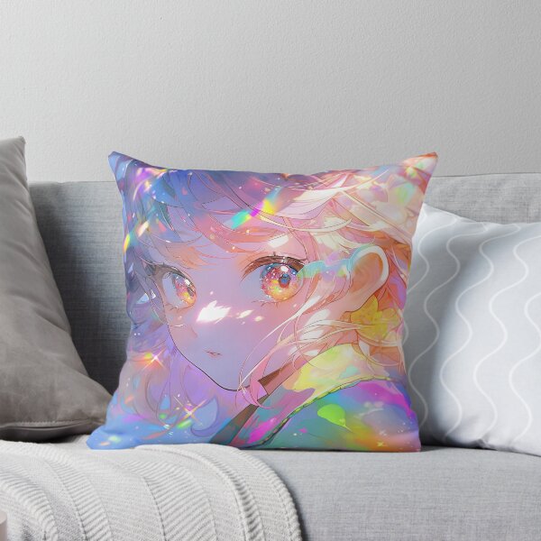 Item preview, Beautiful Bright Rainbow Light Anime Girl designed and sold by bubblegoth.