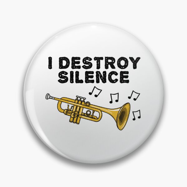 Item preview, Trumpet, I Destroy Silence, Trumpeter Brass Musician designed and sold by doodlerob.