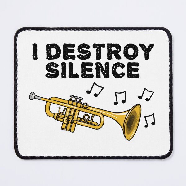 Item preview, Trumpet, I Destroy Silence, Trumpeter Brass Musician designed and sold by doodlerob.