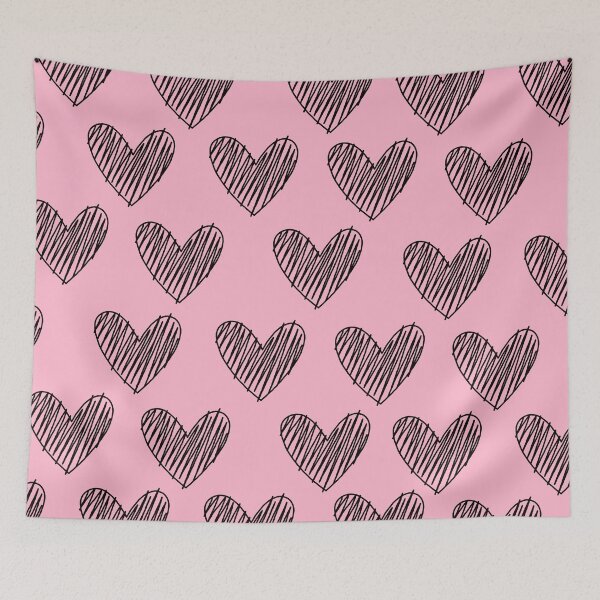Item preview, Baby Pink Harts Pattern. designed and sold by ARichArts.
