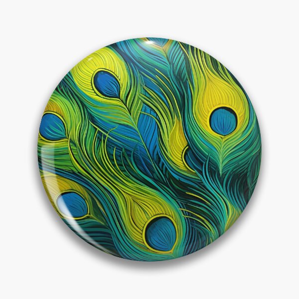 Item preview, Stunning colorful peacock feather art print designed and sold by dcrc.