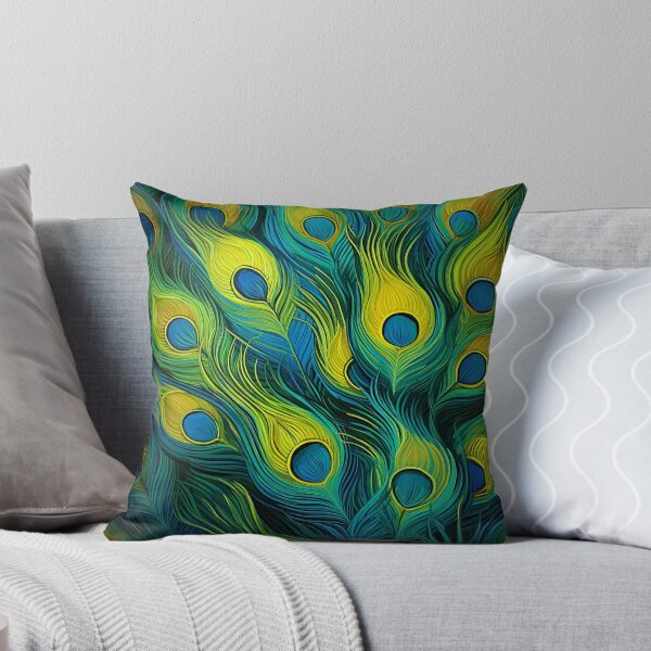 Item preview, Stunning colorful peacock feather art print designed and sold by dcrc.