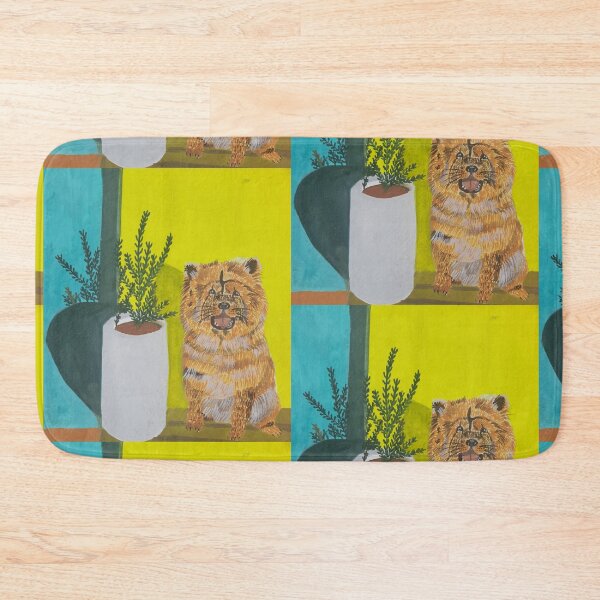 Item preview, Chow chow and Olive plant pot  designed and sold by Kiruthikaarts.