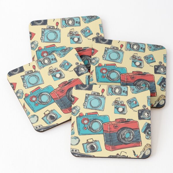 Item preview, Retro Cameras Illustration Pattern designed and sold by PuffM.
