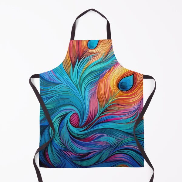 Item preview, stunning colorful peacock feather art print designed and sold by dcrc.