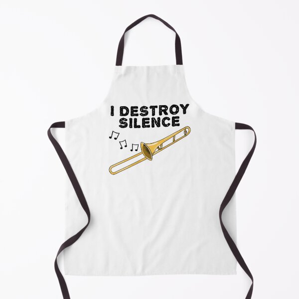 Item preview, Trombone, I Destroy Silence, Trombonist Brass Musician designed and sold by doodlerob.