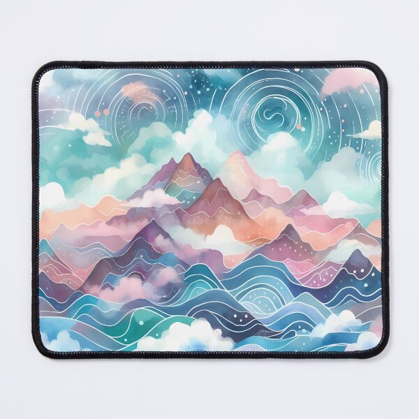 Item preview, Sea of mountains designed and sold by saberwolfbeast.