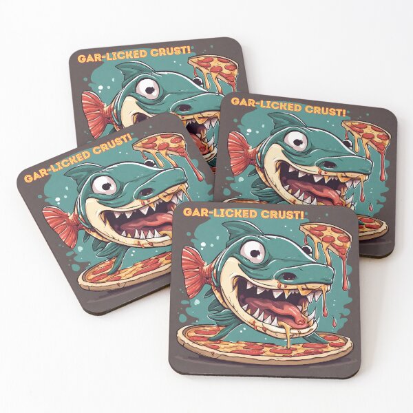 Item preview, Crazed Gar Fish Garlic Crust Pizza designed and sold by DesignsBuyGem.