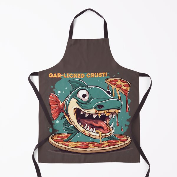 Item preview, Crazed Gar Fish Garlic Crust Pizza designed and sold by DesignsBuyGem.