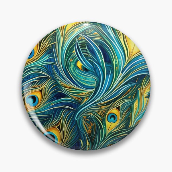 Item preview, stunning colorful peacock feather art print designed and sold by dcrc.