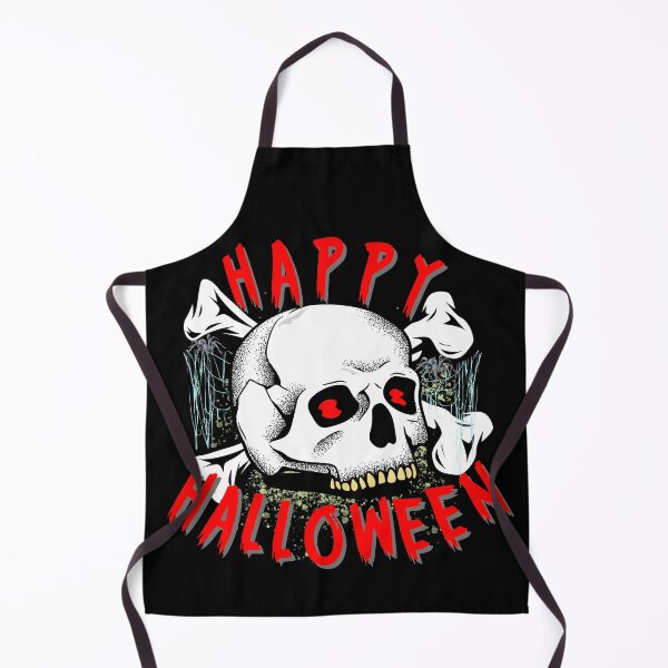 Item preview, Happy Halloween Scary Skull And Cross Bones With Spider Webs designed and sold by Lovemountain.