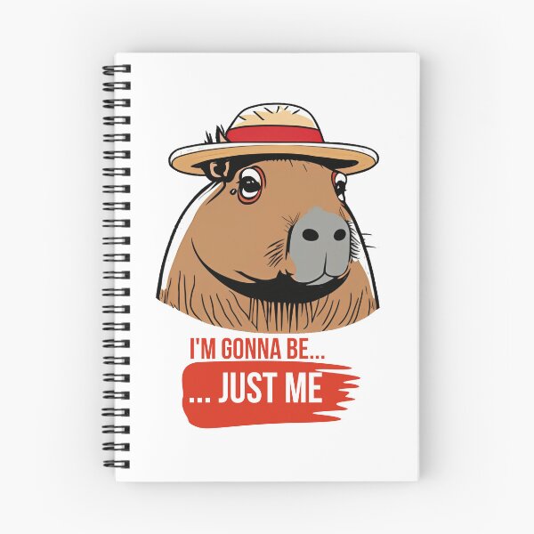 Item preview, Strawhat Capybara - One Piece Funny quote in red designed and sold by happy-capy.