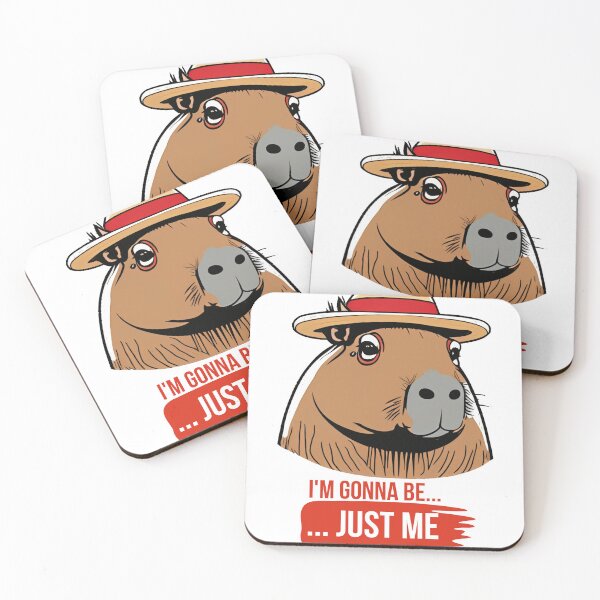 Item preview, Strawhat Capybara - One Piece Funny quote in red designed and sold by happy-capy.