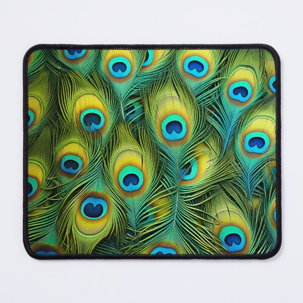 Item preview, stunning colorful peacock feather art print designed and sold by dcrc.