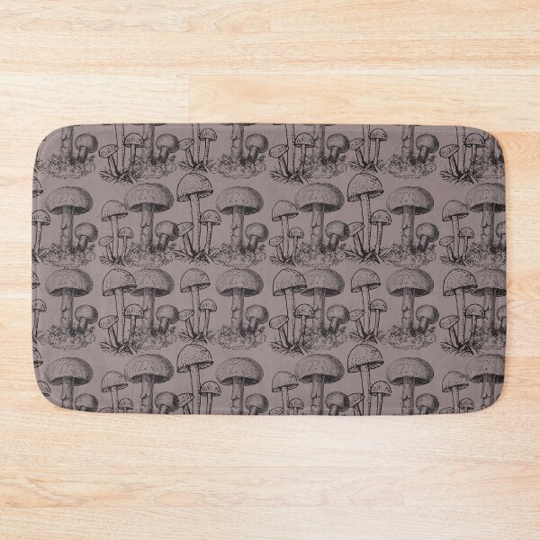 Item preview, Mushroom Line Art Pattern designed and sold by Ellimade.