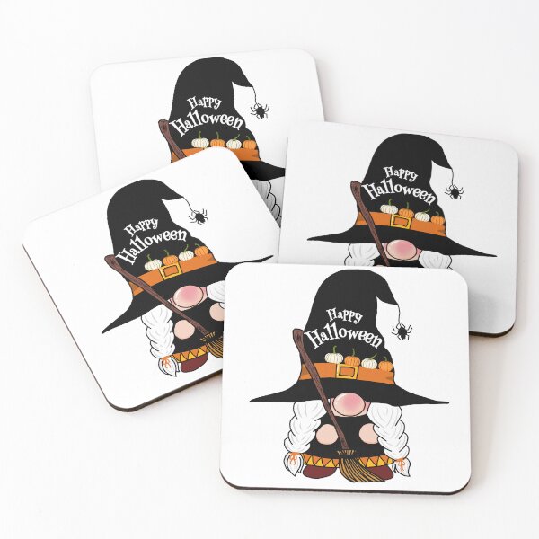 Item preview, Happy Halloween Gnome With Spider Web Sticker designed and sold by IndreB.