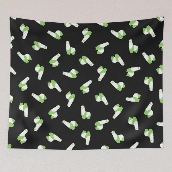 Item preview, green Alpanda pattern (black) designed and sold by animinimal.